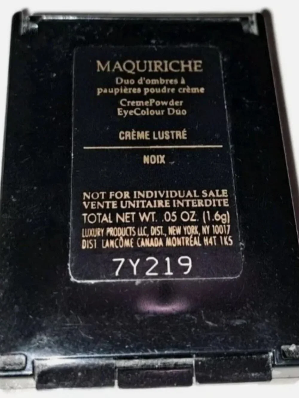 Share NEW Lancome Maquiriche CremePowder EyeColor Duo CRÈME LUSTRÉ & NOIX .05Oz